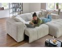 Wohnlandschaft "Isny", leger, mit Sitztiefenverstellung - Cremona 2 beige - 3