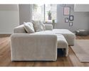 Wohnlandschaft "Isny", leger, mit Sitztiefenverstellung - Cremona 2 beige - 4