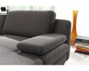Wohnlandschaft "MR 360" Musterring, legere Polsterung, grau - Stoff Orlando dark-grey - 3