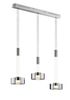 LED-Pendelleuchte "Lavin", 3-flammig - Silber - 2
