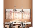 LED-Pendelleuchte "Arosa", 2-flammig, Rauchglas, stufenlos dimmbar - Schwarz - 2