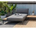 XL-Daybed "Topaz" mit Ablage - Dunkelgrau - 1