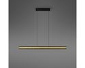LED-Pendelleuchte "Heloise", Spaltholz/Metall, höhenverstellbar - Schwarz/Braun - 1