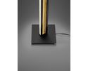 LED-Stehleuchte "Heloise", Spaltholz/Metall - Schwarz/Braun - 2