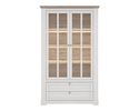 Vitrine "Fernanda" inkl. LED-Beleuchtung, zwei Glastüren - Oak Nelson/Snowy Oak - 2