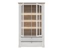 Vitrine "Fernanda" inkl. LED-Beleuchtung, zwei Glastüren - Oak Nelson/Snowy Oak - 4