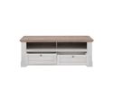 TV-Unterschrank "Fernanda" mit zwei Schubladen - Oak Nelson/Snowy Oak - 4