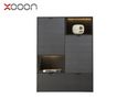 XOOON Highboard "Elements" mit LED-Licht - Schwarz - 1