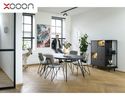 XOOON Highboard "Elements" mit LED-Licht - Schwarz - 3