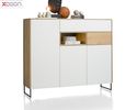 XOOON Highboard "Darwin" ca. 160x135 cm - Eiche / weiß - 1