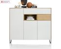 XOOON Highboard "Darwin" ca. 160x135 cm - Eiche / weiß - 2