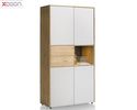 XOOON Schrank "Darwin" ca. 100x205 cm - Eiche / weiß - 1