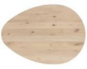 XOOON Tresentisch "Cosenza", oval, Eiche natural - Braun - 3