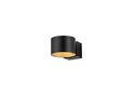 Musterring LED-Wandleuchte "Loop", Metall schwarz/gold - Schwarz/Gold - 1