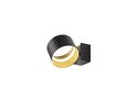 Musterring LED-Wandleuchte "Loop", Metall schwarz/gold - Schwarz/Gold - 3