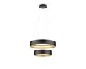 Musterring LED-Pendelleuchte "Loop", Up-and-Down-Beleuchtung - Schwarz/Gold - 2