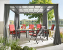 Pavillon "Florenz" anthrazit/transparent - grau/anthrazit - 1