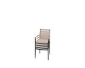 Stapelsessel "Cortina", Rope-Geflecht, Teakholz - Sand/Anthrazit - 2