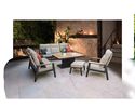 Lounge-Move-Sessel "Cortina", Rope-Geflecht, Teakholz - Braun/Schwarz/Sand - 2