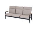 3er-Bank "Cortina", Rope-Geflecht, Teakholz - Sand/Anthrazit - 1