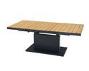 Gartentisch "Talina", höhenverstellbar und ausziehbar - Braun/Schwarz - 1