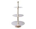 Etagere aus Aluminium, ca. 95 cm hoch - Silber - 1