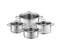4-teiliges Topfset "Alicante" - Silber - 1