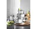 4-teiliges Topfset "Alicante" - Silber - 2