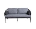 Interliving Lounge-Set 7013 mit Kissen aus Teddystoff - Anthrazit/Hellgrau - 3