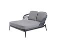Interliving Doppelliege 7013 aus Rope-Geflecht - Anthrazit - 2