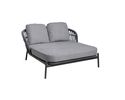 Interliving Doppelliege 7013 aus Rope-Geflecht - Anthrazit - 3