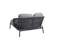 Interliving Doppelliege 7013 aus Rope-Geflecht - Anthrazit - 4