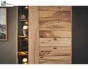 Interliving 5604 Vitrine Eiche rustico hell, anthrazit matt, ca. 102x207 cm - Anthrazit / Eiche rustico hell - 2