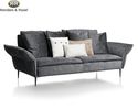 Henders & Hazel 3-er Sofa "Marseille", Karese anthrazit - anthrazit - 2