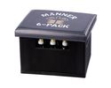 Bierkasten Sitzpolster "Männer 6-Pack", ca. 34x44 cm - Schwarz - 2