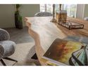 Esstisch mit Platte aus Mangoholz, ca. 100x200 cm - Braun/Schwarz - 2