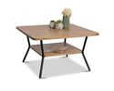 Couchtisch "Malchin", ca. 75/45/75 cm - Braun/Schwarz - 3