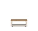 Couchtisch "Weimar", ca. 106 x 44,7 x 65cm - holz, weiß - 1