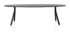 XOOON Arvada, Tisch 250 x 110 cm. - Ellipse - Fusse an der seite - Schwarz - 1