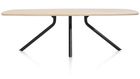 XOOON Arvada, Tisch 250 x 110 cm. - ovale - zentralem Fuß lang - Beige, Braun - 1