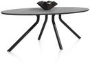XOOON Arvada, Tisch 220 x 110 cm. - Ellipse - zentralem Fuß lang - Schwarz - 2