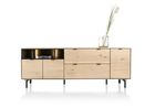 XOOON Elements, Sideboard 210 cm. - 3-Türen + 2-Laden + 3-Nischen + Led inkl. Metallfüße -  - 1