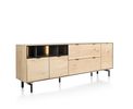 XOOON Elements, Sideboard 210 cm. - 3-Türen + 2-Laden + 3-Nischen + Led inkl. Metallfüße -  - 5
