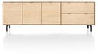 XOOON Elements, Sideboard 240 cm - 3-Türen + 2-Laden inkl. Metallfüße -  - 4