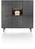 XOOON Elements, Highboard 150 cm - 5-Türen + 2-Laden + 1-Nische + Led inkl. Metallfüße -  - 1