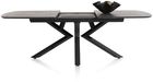 XOOON Masura, Ausziehtisch ovale - 180 (+ 60) x 110 cm - Schwarz, Grau - 10