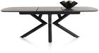 XOOON Masura, Ausziehtisch ovale - 180 (+ 60) x 110 cm - Schwarz, Grau - 8