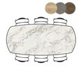 XOOON Masura, Tresentisch ovale - 240 x 110 cm - (Hoehe 92 cm) - Weiß - 2