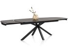 XOOON Montello, Ausziehtisch 200 x 100 cm. (+ 2 x 50) -  zentralem Fuss - Keramikplatte - Schwarz - 11