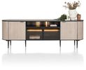 XOOON Aramon, Sideboard 240 cm. - 2-Türen + 2-Glastüren + 3-Nischen (+ LED) -  - 1